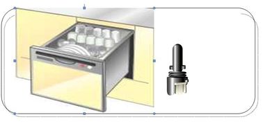 Su Sıcaklığı Algılama ve Kontrolü NTC Sıcaklık Sensörü Bulaşık Makinesi için