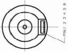 9V-16V 36 mm OD fırçasız DC dişli motoru 4 kutup