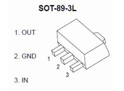 SOT89-3 HT7550-1 100mA Düşük Güçlü LDO 24V Pil ile çalışan ekipmanlarda