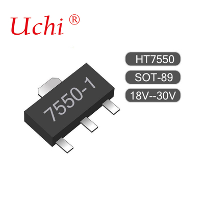 SOT89-3 HT7550-1 100mA Düşük Güçlü LDO 24V Pil ile çalışan ekipmanlarda