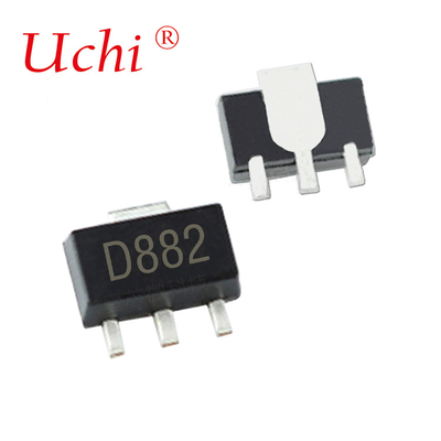 SOT-89 D882 NPN Elektronik Transistörler Plastik Kapsüle Güç Disipsiyonu