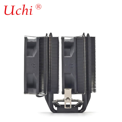 Çift Kule Çift Fan Siyah Fan Soğutucu PC Ana Kart CPU Soğutucu