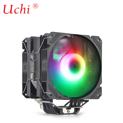 Siyah Radyatör Ventilatörü Yanan Bakır Isıtma borusu Evrensel CPU Soğutucu Intel I3 I5 I7 I9 Lga 1151 1366 1700 2011 2066 AMD AM4 AM5