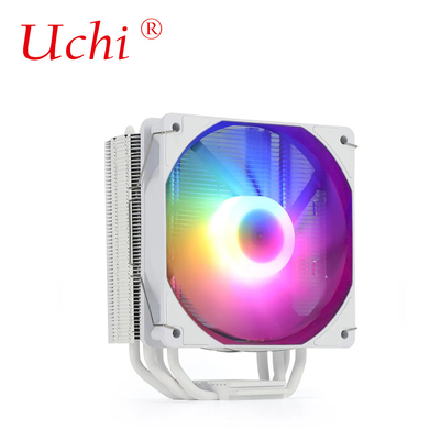 220W Beyaz RGB ARGB CPU Soğutucu 6 ısı borusu ile Fan Bilgisayar Sunucu İşlemcisi Lga1151 1155 1366 1700 2011 AMD FM AM3 AM4 AM5
