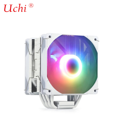 220W Beyaz RGB ARGB CPU Soğutucu 6 ısı borusu ile Fan Bilgisayar Sunucu İşlemcisi Lga1151 1155 1366 1700 2011 AMD FM AM3 AM4 AM5