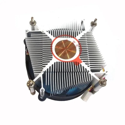 12V DC Bakır Merkezi Radyatör TDP 75W PC İşlemcisi Soğutma için 4 Pin PWM Soket 1700 1200 1150 1151 1155 1156 Cpu Hava Soğutucu Ventilatörü