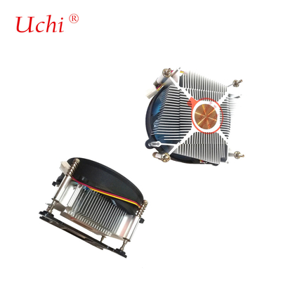 12V DC Bakır Merkezi Radyatör TDP 75W PC İşlemcisi Soğutma için 4 Pin PWM Soket 1700 1200 1150 1151 1155 1156 Cpu Hava Soğutucu Ventilatörü