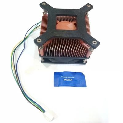 Bakır kaplı ısı lavabo ısı dağılımı yağ TDP 60W Cpu soğutucu fan sessiz Pwm 3 Pins 4 Pins I3 I5 Intel Lga775 1150 1151