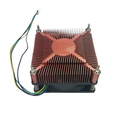 Bakır kaplı ısı lavabo ısı dağılımı yağ TDP 60W Cpu soğutucu fan sessiz Pwm 3 Pins 4 Pins I3 I5 Intel Lga775 1150 1151