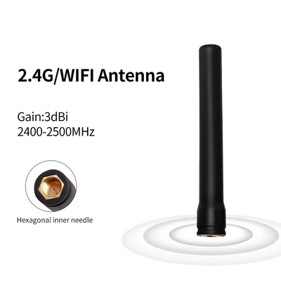 Düz Altgen SMA Erkek Bağlayıcı 433MHz Alıcı 433MHz Dış Lora Kauçuk Anten