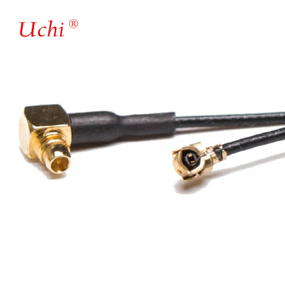 Düşük Kayıp 1.13mm Kablo Sağ Köşede MMCX Erkeğe MHF1 UFL Kablo Montajı