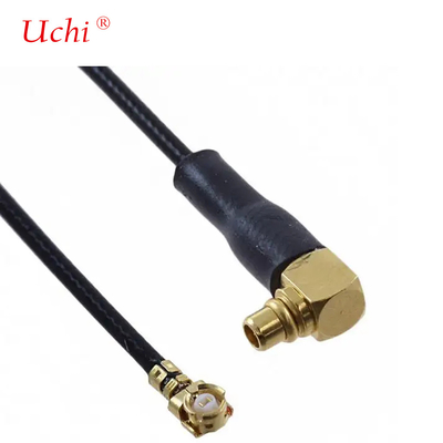 Düşük Kayıp 1.13mm Kablo Sağ Köşede MMCX Erkeğe MHF1 UFL Kablo Montajı