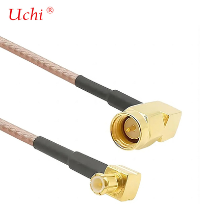 Düşük Kayıp Kablosu SMA-Erkek MCX Erkek Sağ Köşe 6 Inç 15cm Bağlantı RF RG316 Koaksial Anten Pigtail