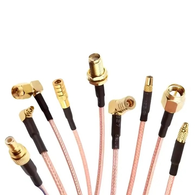 RP SMB RG178 RG316 RF Koaksiyel Kablo 50ohm 6GHz ile Erkek Erkeğe Fiş