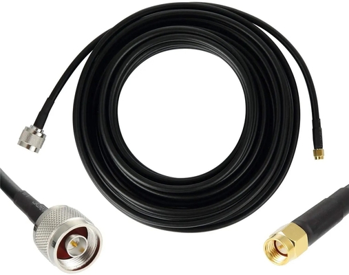 RG58 SMA Erkeğe TNC Erkeğe Düşük Kayıp 50Ohm RF Koaksiyel Kablo Adaptörü Kablo Uzatma Kablosu