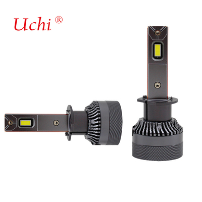 Mini Çift Bakır Tüp Yüksek Güçlü LED Araba Farı H1 Yüksek ve Düşük Işık Lambası