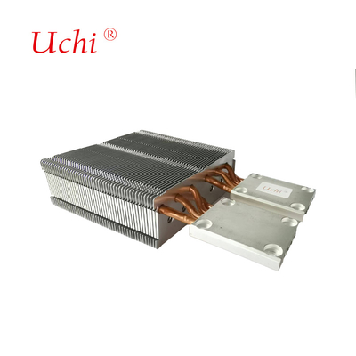 Verimli Sıcaklık Kontrolü İçin Küçük 8 Isı Borulu Alüminyum-Bakır PC Fermuarlı Kanatlı CPU Soğutucu