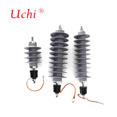 ISO9001 Dağıtım Hattı Kompozit MOA 10KA 33KV Çinko Oksit Gapless Arrester