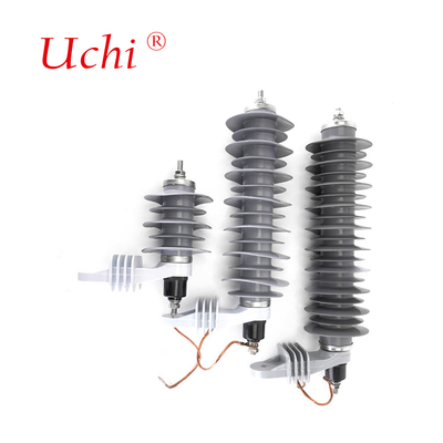 ISO9001 Dağıtım Hattı Kompozit MOA 10KA 33KV Çinko Oksit Gapless Arrester