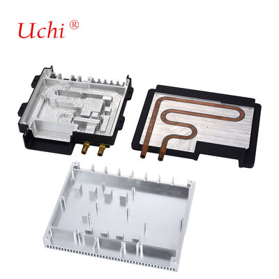 Epoksi bağlanmış bakır tüpü için kompakt yapı için sıvı soğuk plaka