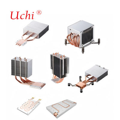 Su Soğutma Plakası Bilgisayar PC Sunucu CPU Soğutma Plakası Radyatör Alüminyum Sıvı Soğutma Bakır Isı Borusu Isı Emici