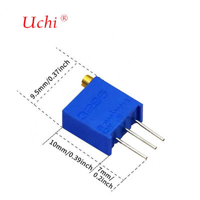 3296w Değişken Direnç Üstten Ayarlı Çok Turlu Seramik İnce Ayar Potansiyometre, 10k Hassas Potansiyometre