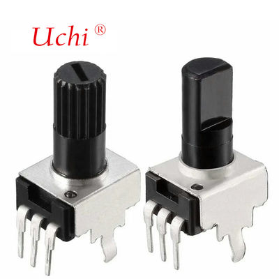 RV09 Tek Turlu 10K 12.5mm Ayarlanabilir Döner Karbon Film Potansiyometre