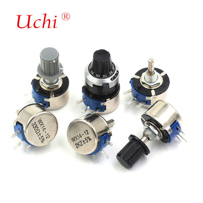 WX14-12 3w Tek Turlu Sargılı Rv12mm Döner Potansiyometre