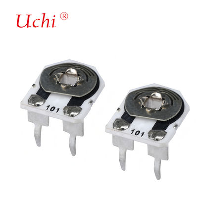 W206 Tek Turlu Potansiyometre Metal Cam Sır Ayar Potansiyometresi 0,25 Watt Ön Ayarlı Potansiyometre