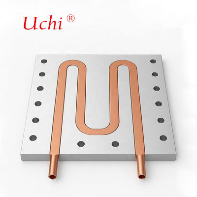 CNC İşleme Su Soğutma Plağı Sıvı Soğutma Bloku PSU Tüpler Sıcaklık Lavabu,Sıvı Soğutma Plağı