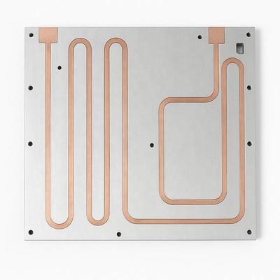CNC İşleme Su Soğutma Plağı Sıvı Soğutma Bloku PSU Tüpler Sıcaklık Lavabu,Sıvı Soğutma Plağı