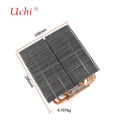 1500W LED Isı Lavabosu - 5 Zipper Fin Isı Borusu Soğutma Modülü