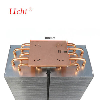 1500W LED Isı Lavabosu - 5 Zipper Fin Isı Borusu Soğutma Modülü