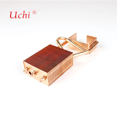 220W Projector Lambası İçin Bakır Bağlama Fin Isı Lavabosu