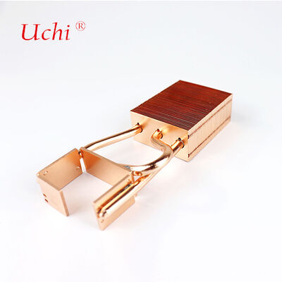 220W Projector Lambası İçin Bakır Bağlama Fin Isı Lavabosu