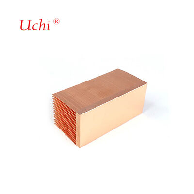 Özel bakır kalın kanatlı kaydırılmış ısı lavabosu