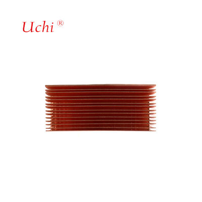 Özel bakır kalın kanatlı kaydırılmış ısı lavabosu