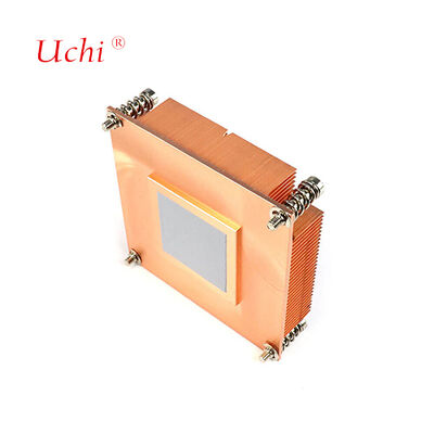 Özel bakır kalın kanatlı kaydırılmış ısı lavabosu