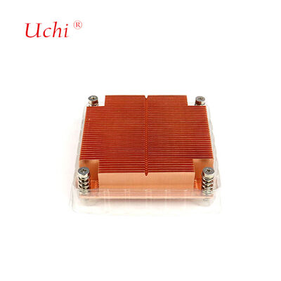 Özel bakır kalın kanatlı kaydırılmış ısı lavabosu