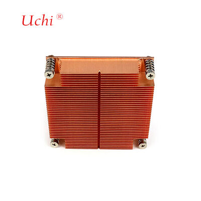 Özel bakır kalın kanatlı kaydırılmış ısı lavabosu