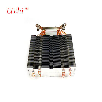 4 Isı Borulu Klipsli Fermuar Fin Bilgisayar CPU Isı Emicisi