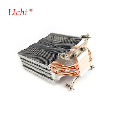 4 Isı Borulu Klipsli Fermuar Fin Bilgisayar CPU Isı Emicisi