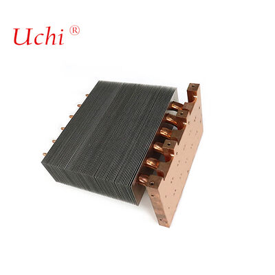 Tıbbi ekipmanlar için lehimlenmiş fermuar kanatlı ısı borusu ısı lavabosu