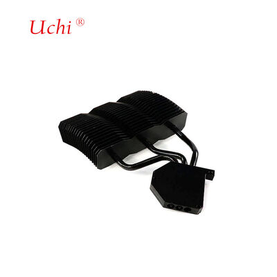 Yüksek hassasiyetli Siyah Alüminyum LED Isı Lavabosu