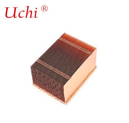 Sunucular Bakır ısı borusu radyatör Kılıf Penceresi Bakır ısı lavabo