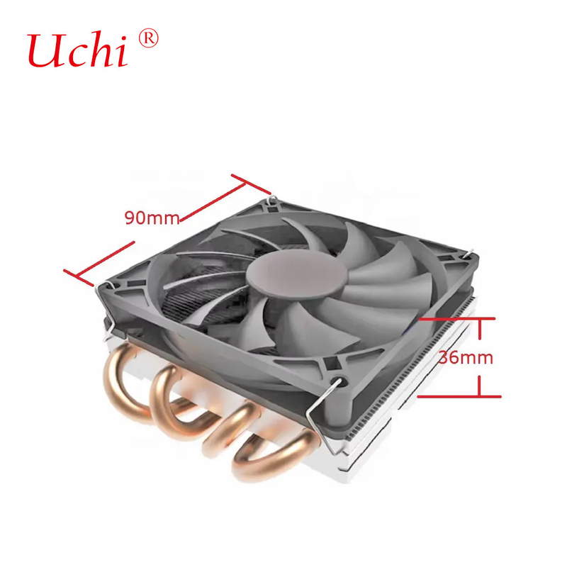 Özel ODM Süper İnce CPU Soğutucu 36mm Kalınlık Yükseklik AMD AM4 AM3 FM2 1200 115X 1700 1366 Isı Fener 1U Sunucu Radyatörü
