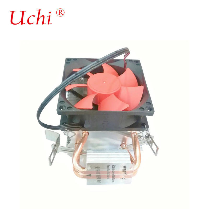 Soğutma Dikey Yan CPU Soğutucu 92mm Ventilatör 2 Bakır Isıtma borusu Pc Bilgisayar için Universal Soket AMD Intel İşlemci IC