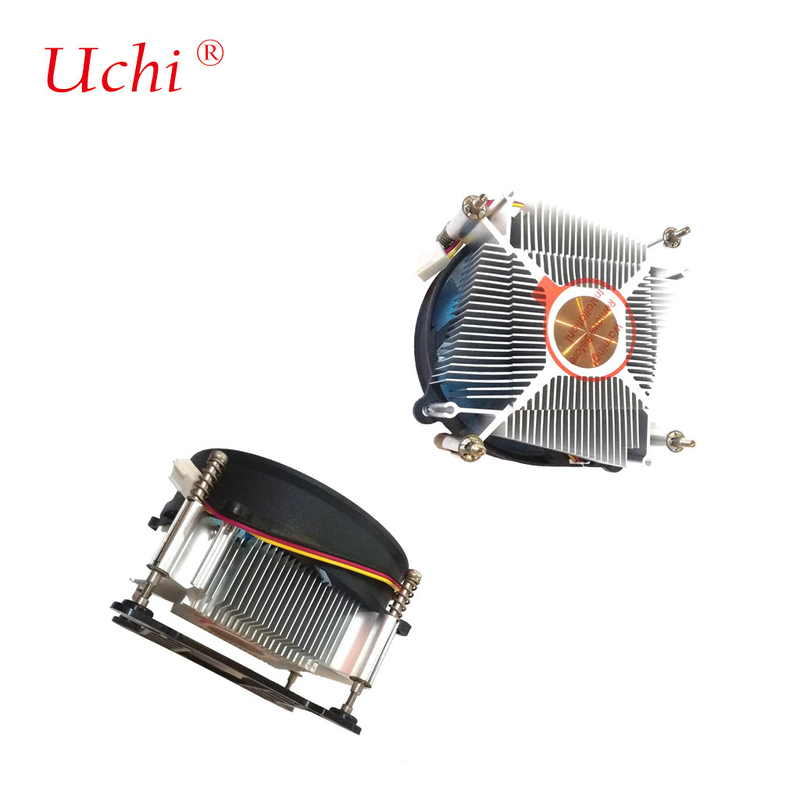 12V DC Bakır Merkezi Radyatör TDP 75W PC İşlemcisi Soğutma için 4 Pin PWM Soket 1700 1200 1150 1151 1155 1156 Cpu Hava Soğutucu Ventilatörü