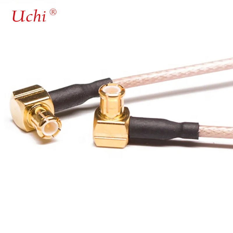 IoT Koaksi Kablo 50 Ohm RG316 90 Derece MCX'den MCX Erkek Kablo Montajı