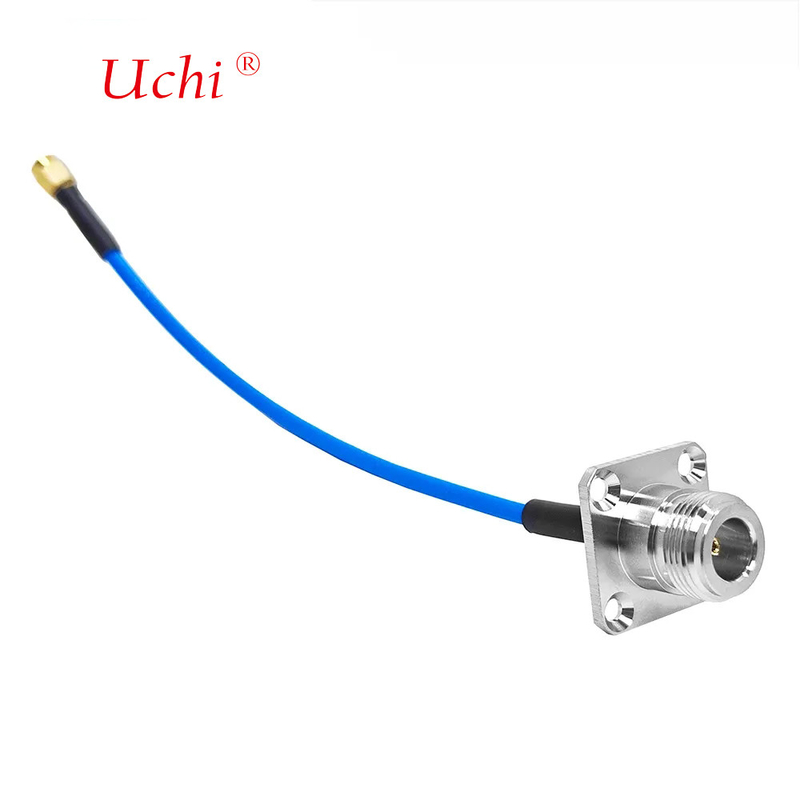 SMA Erkek Plug To N Tip Kadın Jack Flange Panel Mount Connector SS405 SS-405 Superflex RF Pigtail Uzantı Kablosu için
